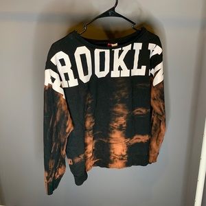 Brooklyn Sweatshirt Bleach Dye